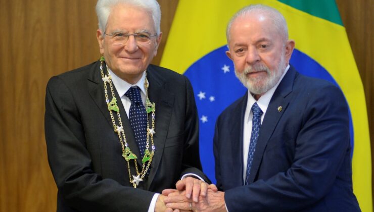 İtalya Cumhurbaşkanı Mattarella, Lula da Silva ile bir araya geldi